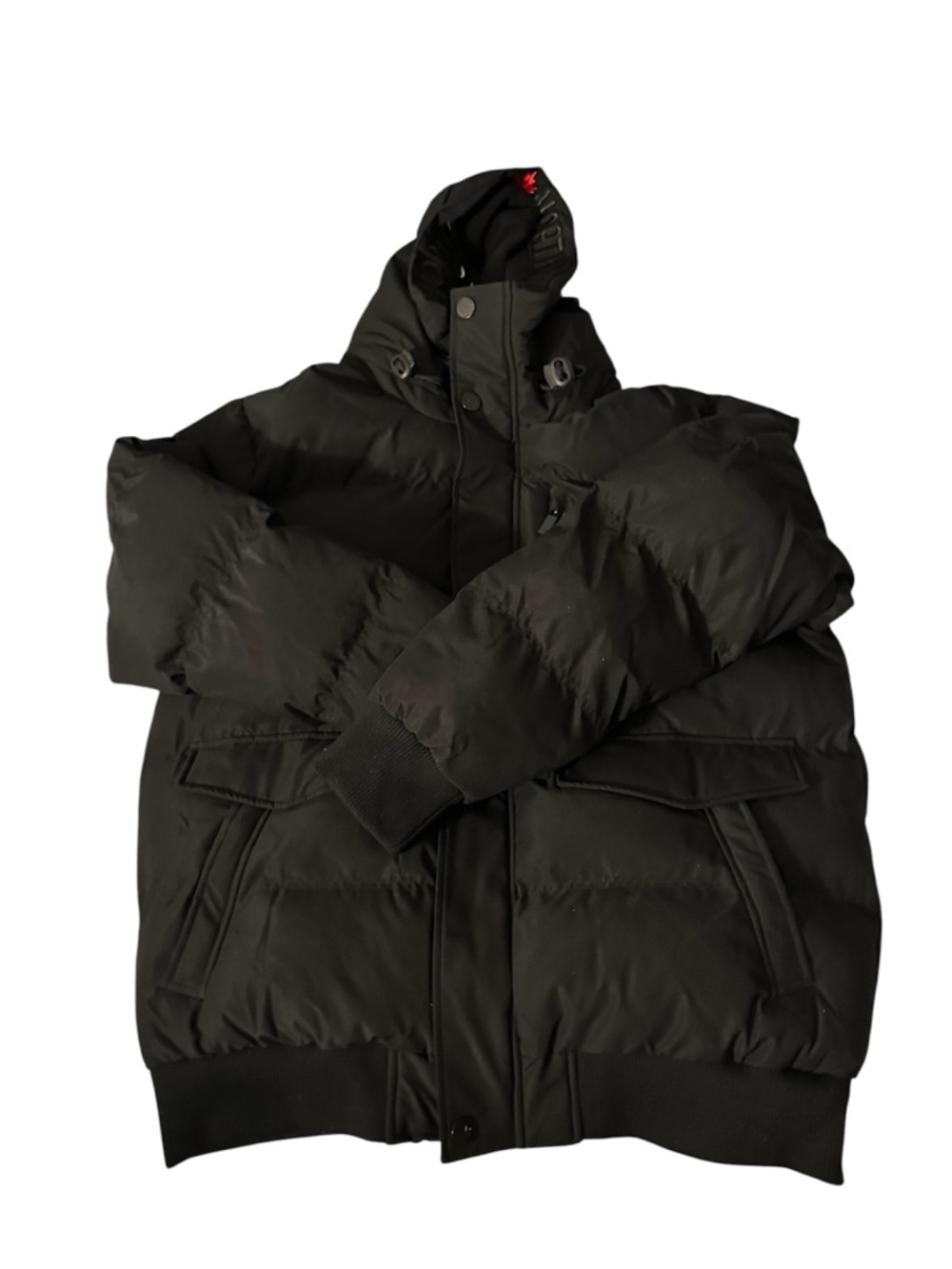 North wave Men's Black Puffer Jacket with Hood